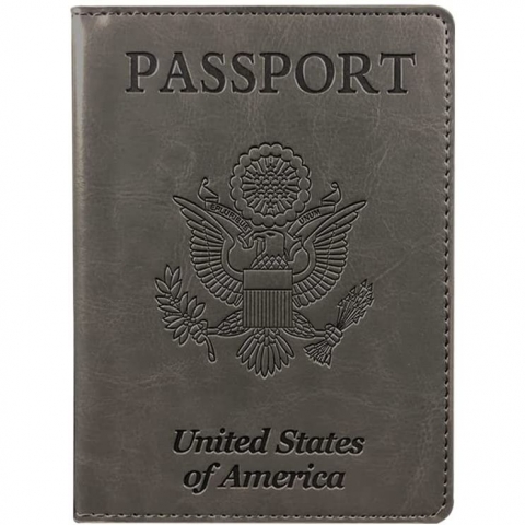 LarpGears RFID Korumal Deri Pasaportluk (Gri)