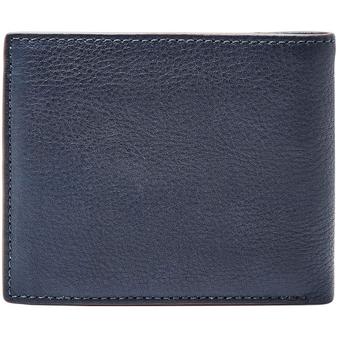 Fossil RFID Korumal Erkek Deri Czdan(Lacivert/Kahverengi)