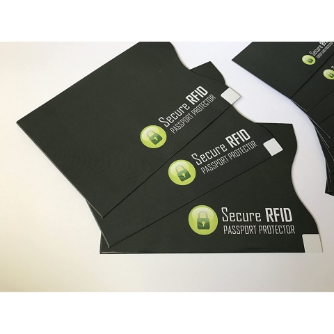 Secure RFID Korumal Deri Kartlk (Koyu Yeil)