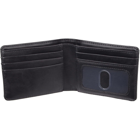 Exact Fit RFID Korumal Erkek Deri Czdan (Black)