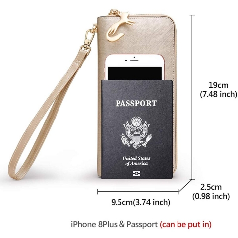 FOXER Kad�n Deri C�zdan(Alt�n Rengi)