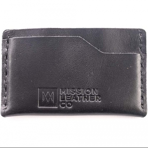 Mission Leather RFID Korumal Erkek Deri Czdan (Siyah)