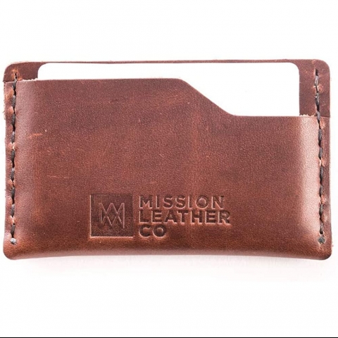 Mission Leather Erkek Deri Kartlk(Kahverengi)