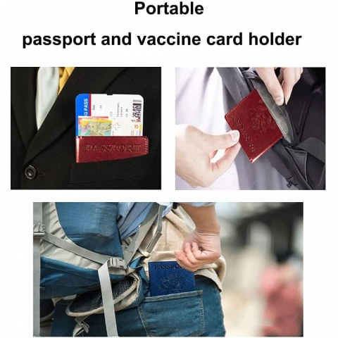 JAMSEA  RFID Korumal Erkek Deri Pasaportluk (Gri)