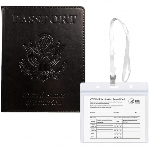 JAMSEA  RFID Korumalı Erkek Deri Pasaportluk (Siyah)