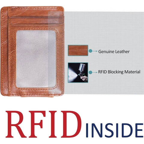 Small & Special RFID Korumal Erkek Deri Czdan (Kahverengi)