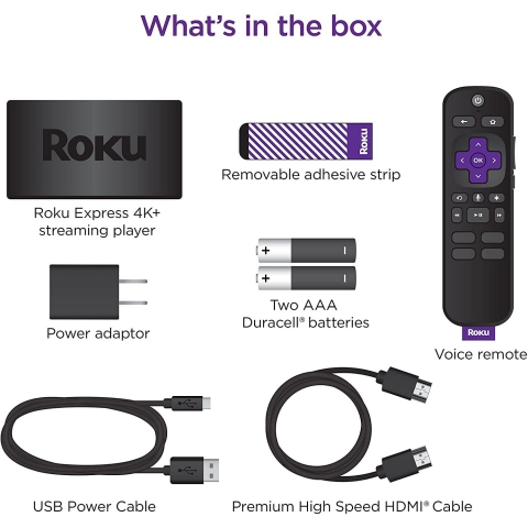 Roku Express 4K+ 2021 Streaming Media Player