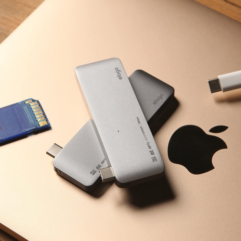 elago Alminyum Multi USB-C Adaptr (Space Grey)