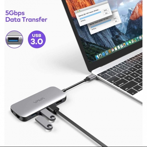 VAVA 9u 1 Arada USB C Hub Adaptr