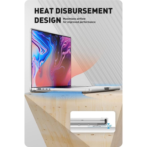 SUPCASE Unicorn Beetle Macbook Pro Klf (16 in)-Clear