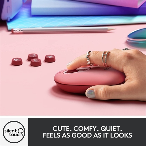 Logitech POP Wireless Mouse (Heartbreaker Rose)