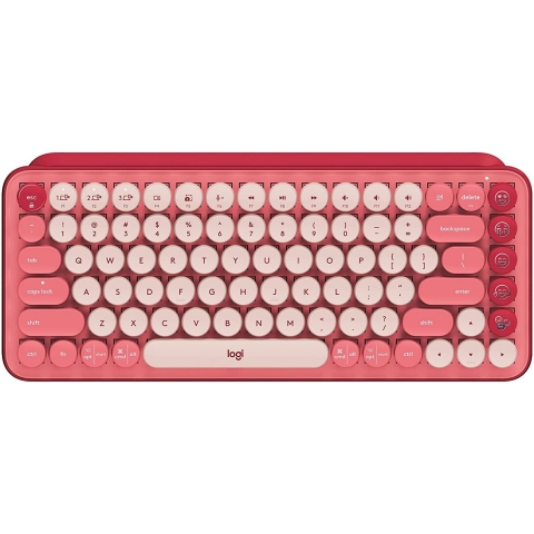 Logitech POP Keys Wireless Mekanik Klavye (Heartbreaker Rose)