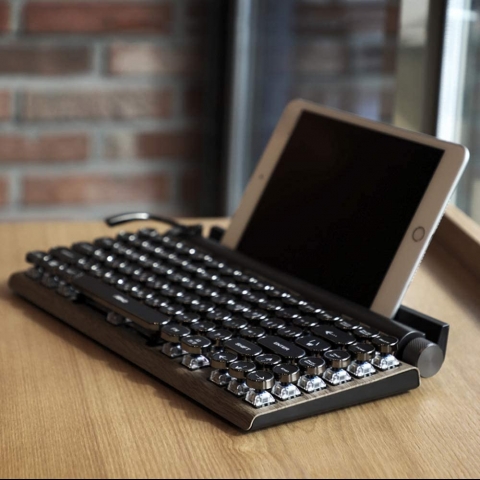 7KEYS Bluetooth 5.0 Retro Daktilo Klavye