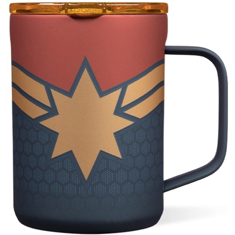 Corkcicle Captain Marvel Paslanmaz elik Termos Kupa(470ml)