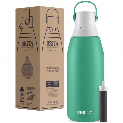 Brita Paslanmaz elik Su Artmal Su iesi (950ml)(Jade)