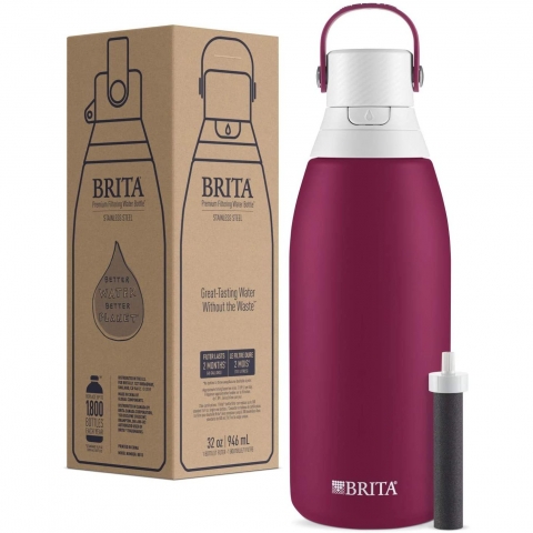 Brita Paslanmaz elik Su Artmal Su iesi (950ml)(Ruby)