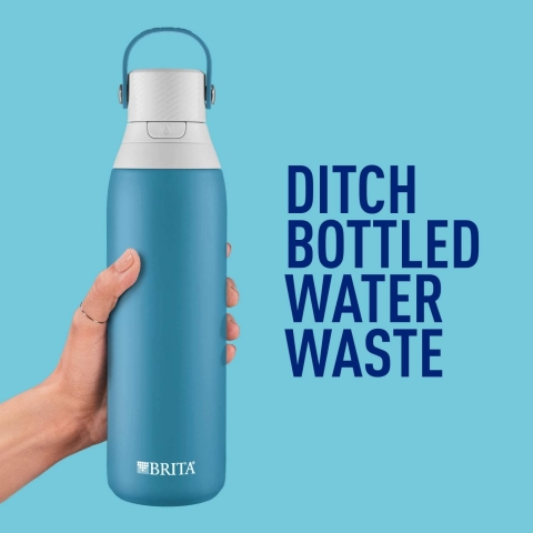 Brita Paslanmaz elik Su Artmal Su iesi (590ml)(Blue Jay)