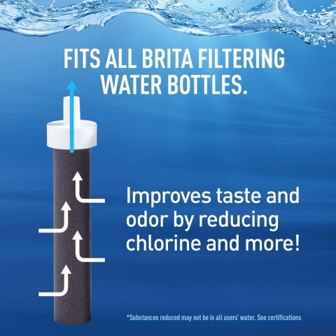 Brita Paslanmaz elik Su Artmal Su iesi (590ml)(Carbon)