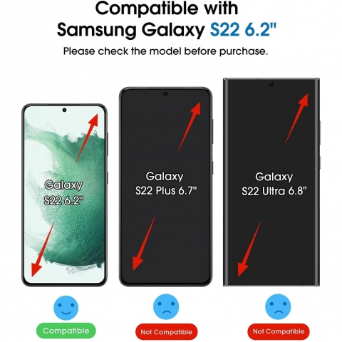 amFilm Samsung Galaxy S22 OneTouch Cam Ekran Koruyucu (2 Adet)