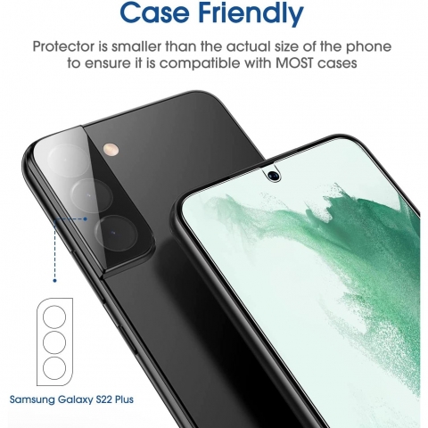 amFilm Galaxy S22 Plus OneTouch Cam Ekran Koruyucu(2 Adet)