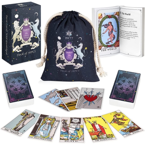 BWTY Tarot Cards for Beginners with Guide Book