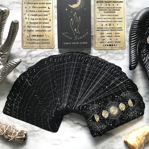 Shores Of Moon Luna Somnia Tarot Deck with Guidebook