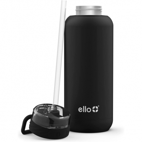 Ello Cooper Paslanmaz �elik Su �i�esi (Black) (940ml)