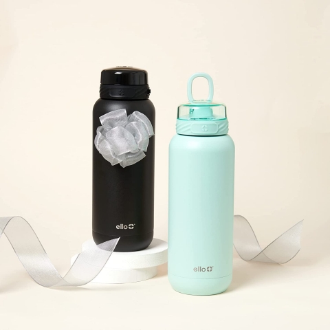 Ello Cooper Paslanmaz �elik Su �i�esi (Black) (940ml)