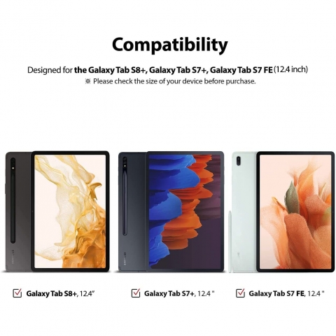 Rin gke Galaxy Tab S9 Plus Temperli Cam Ekran Koruyucu