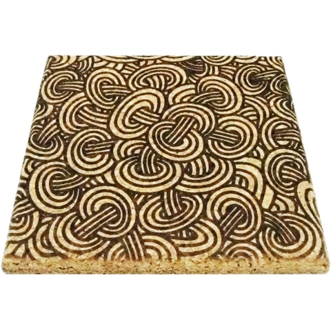 XL Coasters Mantar Bardak Altl(Siyah Desenli, 2 Adet)