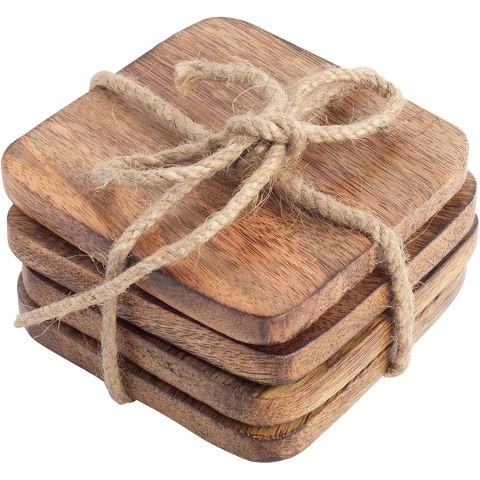 Home Essentials Ahap Bardak Altl(Koyu Kahve, 4 Adet)