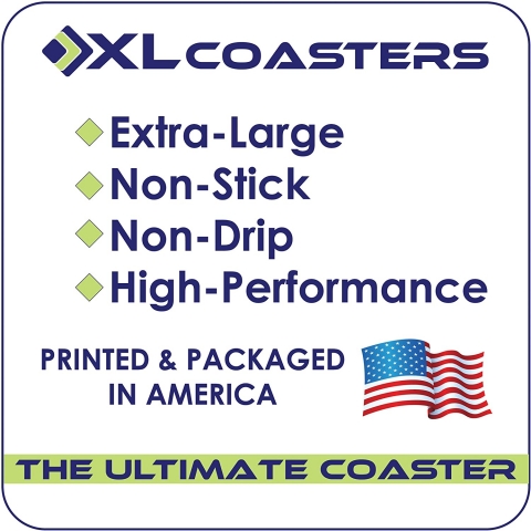 XL Coasters Mantar Bardak Altl (Sar, 2 Adet)