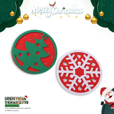 JEWEKY Dekoratif Bardak Altl��� (K�rm�z�, 2 Adet)