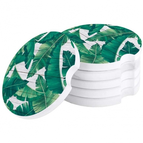 Litter Star Ara i Seramik Bardak Altl (Tropical, 2 Adet)