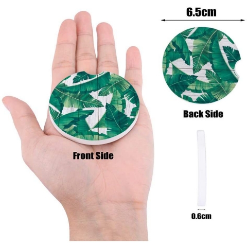 Litter Star Ara i Seramik Bardak Altl (Tropical, 2 Adet)