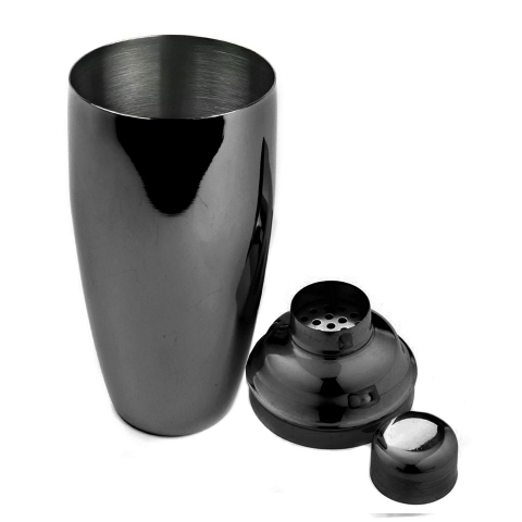 Homestia Paslanmaz elik Kokteyl Shaker Set (Siyah)