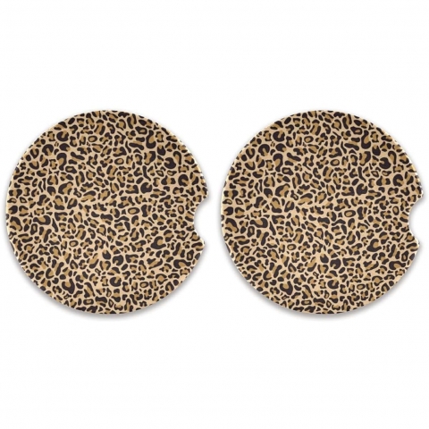 AmerTac Seramik Bardak Altl(Leopar, 2 Adet)