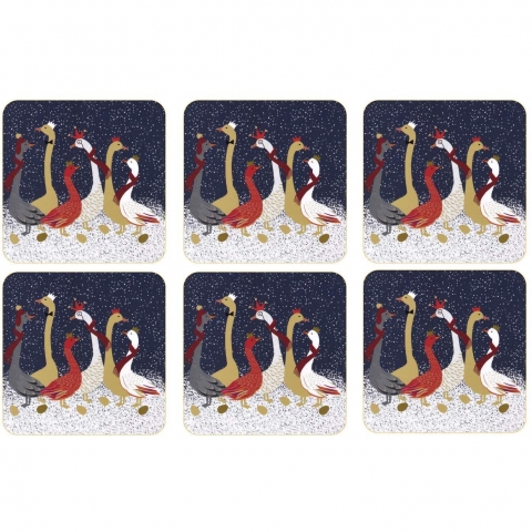 Portmeirion Home & Gifts Dekoratif Bardak Altl(Mavi, 6 Adet)
