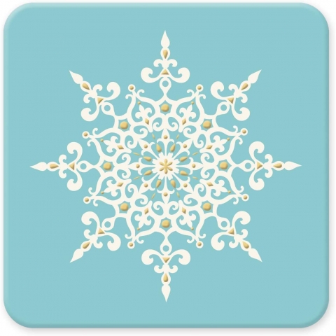 Faux Designs Bardak Altl (Kar Tanesi, 10 Adet)