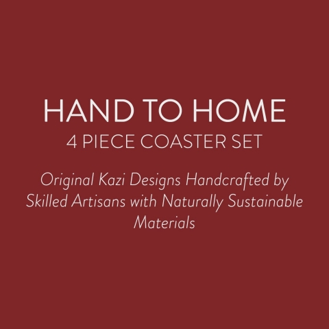 KAZI Hasr Bardak Altl (Natural, 4 Adet)