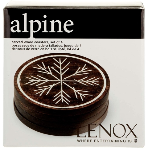 Lenox Ahap Bardak Altl (Siyah, 4 Adet)