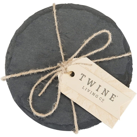 Twine Mermer Bardak Altl (Siyah, 4 Adet)