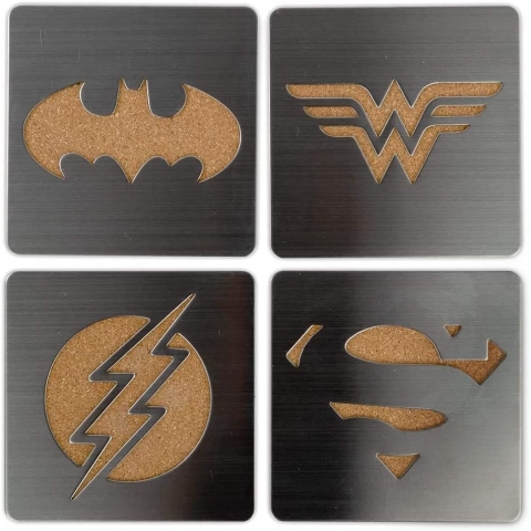 720 Life DC Comics Dekoratif Bardak Altl (Siyah, 4 Adet)