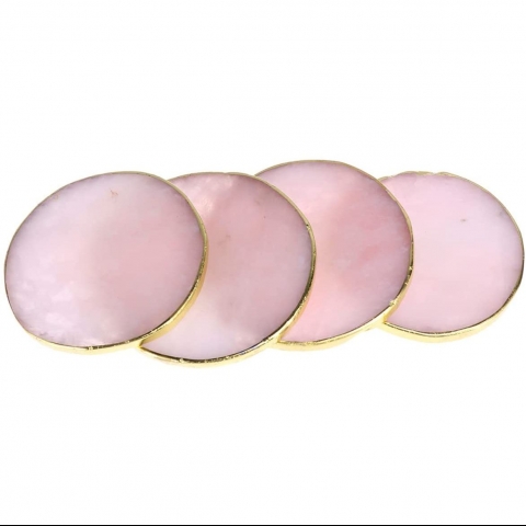 SUPVOX Dekoratif Bardak Altl (Pembe, 4 Adet)