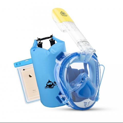 Ninja Shark Snorkel Mask Tm Yz Panaromik nolkel