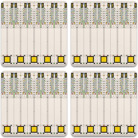 CoasterStone Seramik Bardak Altl (ok Renkli, 4 Adet)