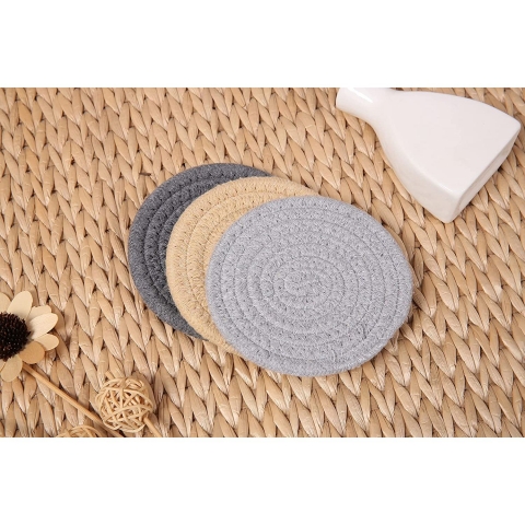 SHCMSADO Pamuk Bardak Altl���(Renkli, 6 Adet)