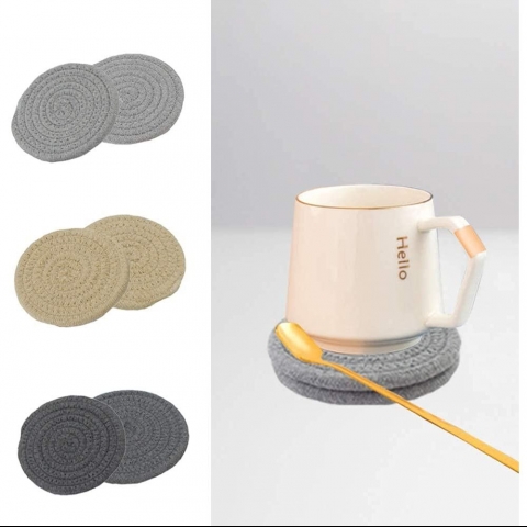 SHCMSADO Pamuk Bardak Altl���(Renkli, 6 Adet)