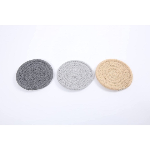 SHCMSADO Pamuk Bardak Altl���(Renkli, 6 Adet)