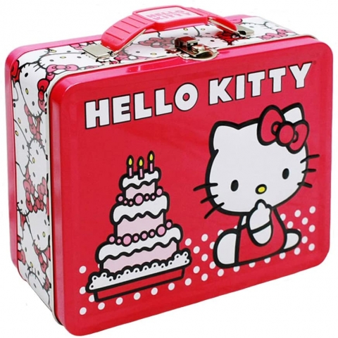 Hello Kitty Teneke Beslenme antas (Krmz)
